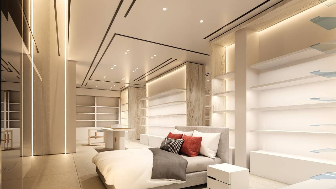 Cash desk and couture consultation lounge visualization
