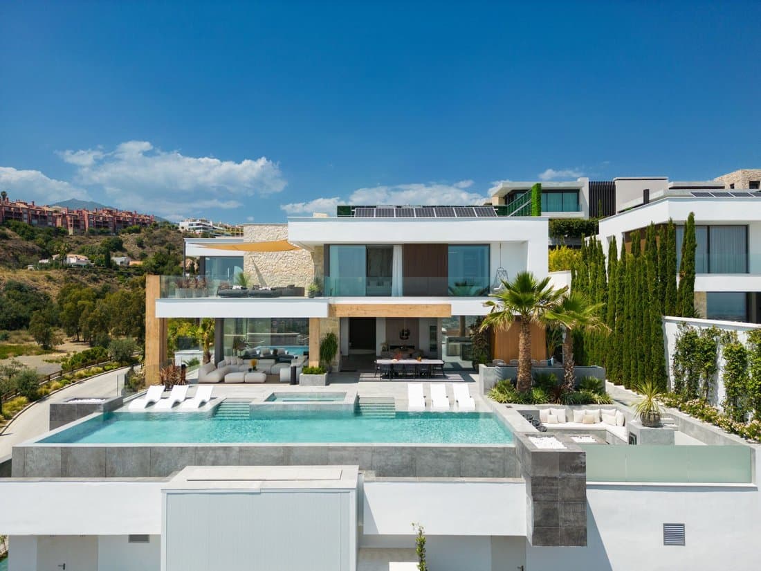 Panoramic Sea Views Villa A Modern In Marbella, Andalusia, Spain