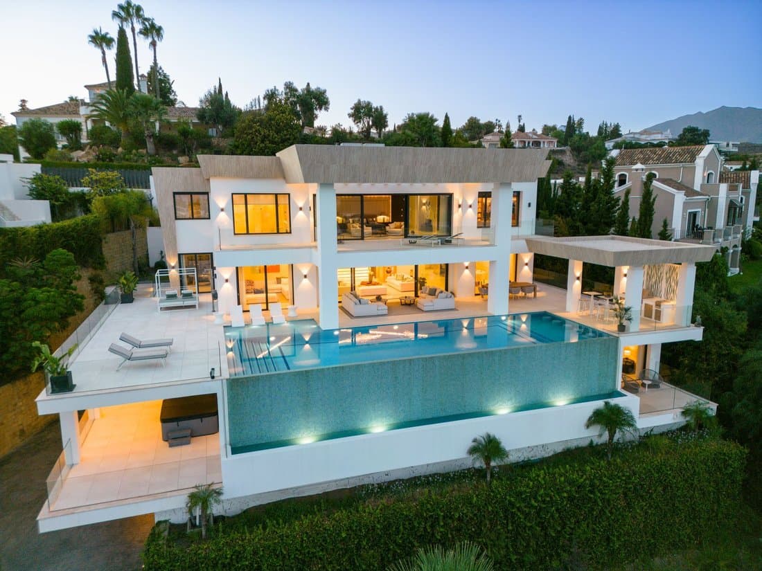 Breathtaking Villa With Panoramic Sea & Mountain In Marbella, Andalusia, Spain