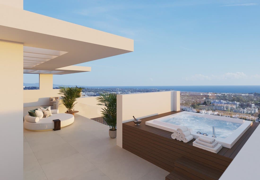 New Golden Mile House Detached Villa In Estepona, Andalusia, Spain