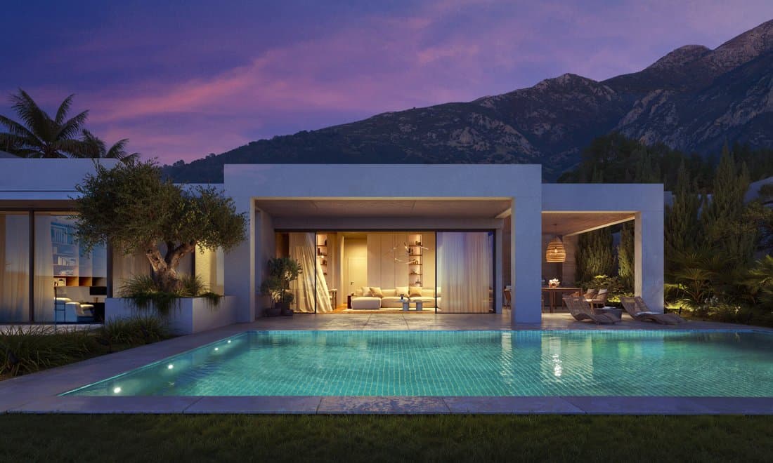 Modern Luxury Villas In A Gated Coastal Community In Marbella, Andalusia, Spain