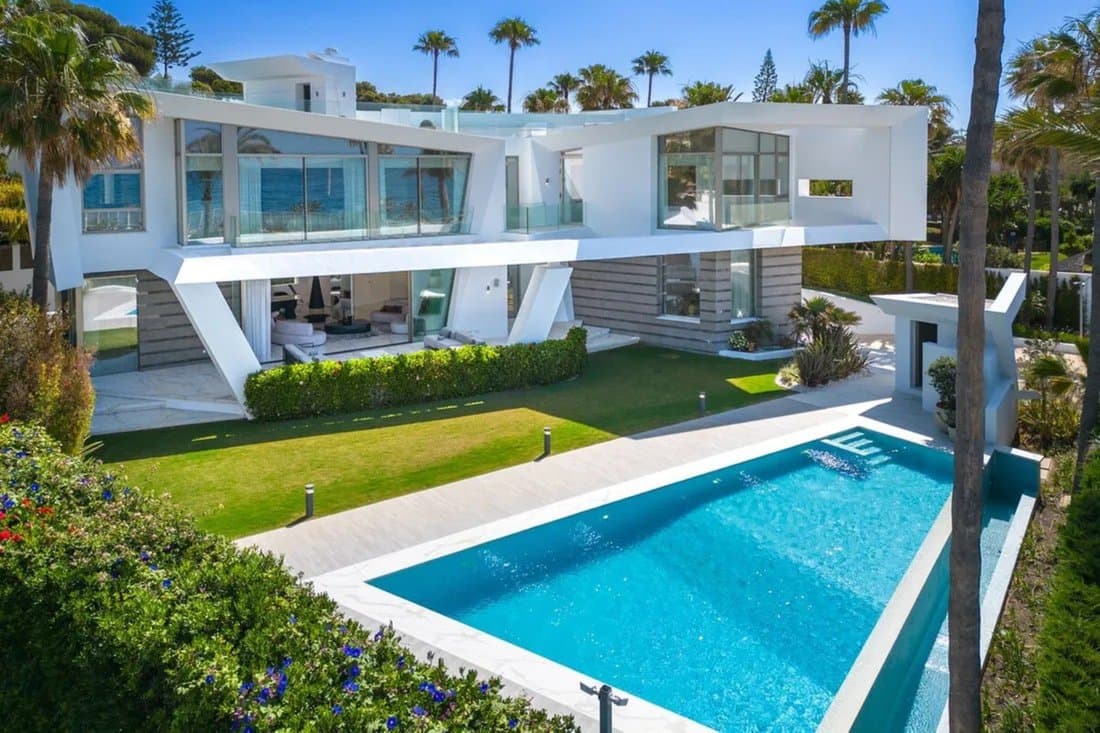 Breathtaking Newly Built Villa Frontline Beach In In Marbella, Andalusia, Spain