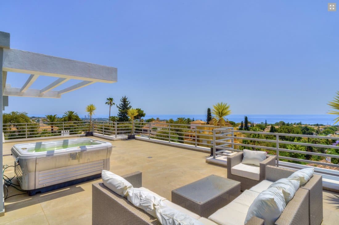 Stunning Contemporary Villa With Panoramic Sea In Marbella, Andalusia, Spain