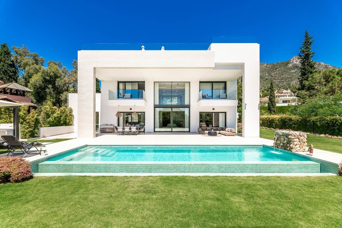 Sleek Contemporary Villa In Cascada De In Sierra Blanca, Marbella, Spain