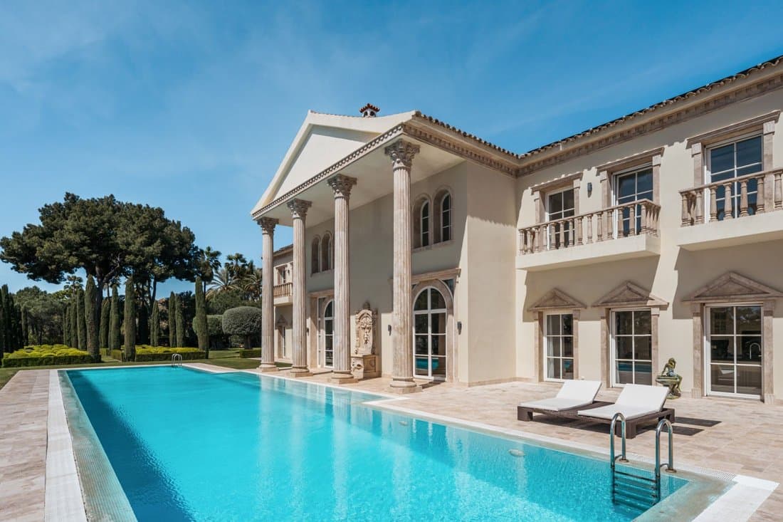 Luxury Neoclassical Estate With Panoramic Sea In Marbella, Andalusia, Spain