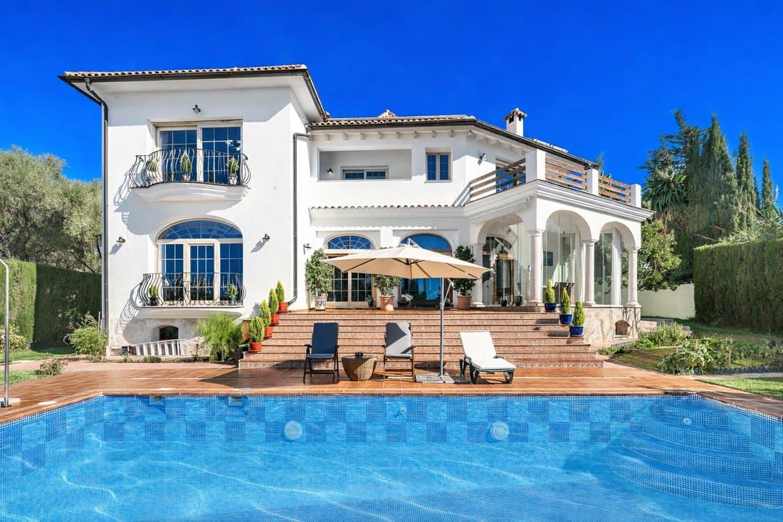 Elegant Mediterranean Villa With Sea Views In Marbella, Andalusia, Spain