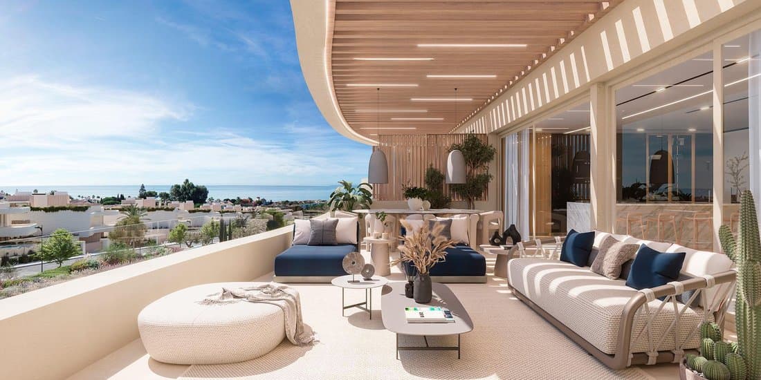 New Build 3 Bedroom House With 215 M² Terrace For In Marbella, Andalusia, Spain