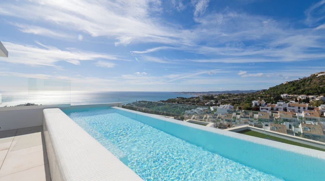 Luxury Sky Villa Overlooking The Mediterranean In In Marbella, Andalusia, Spain