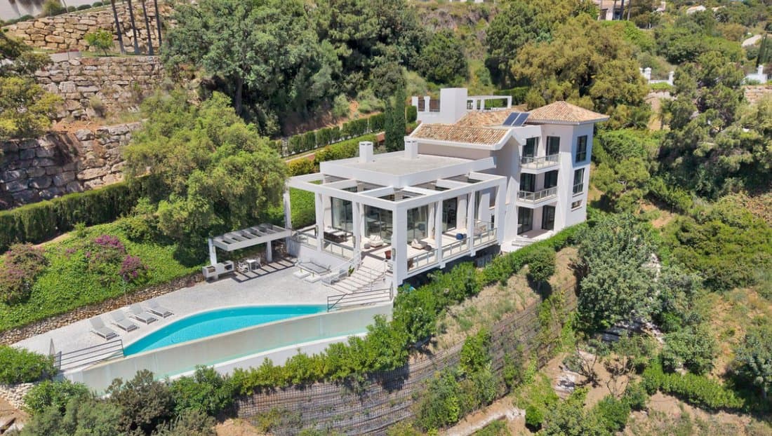 Sophisticated Hillside Living In Exclusive Gated In Marbella, Andalusia, Spain