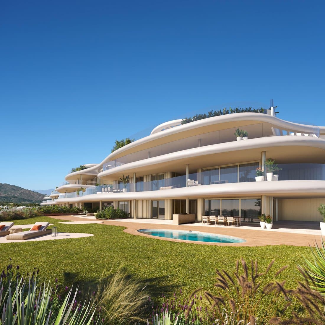 Luxury Ground Floor Duplex Apartment With Private In Marbella, Andalusia, Spain