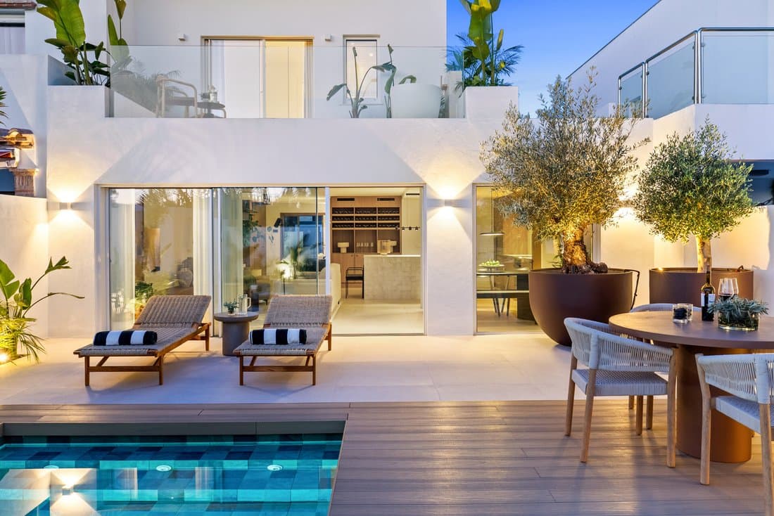 Refined Townhouse With Private Pool Walking In Marbella, Andalusia, Spain