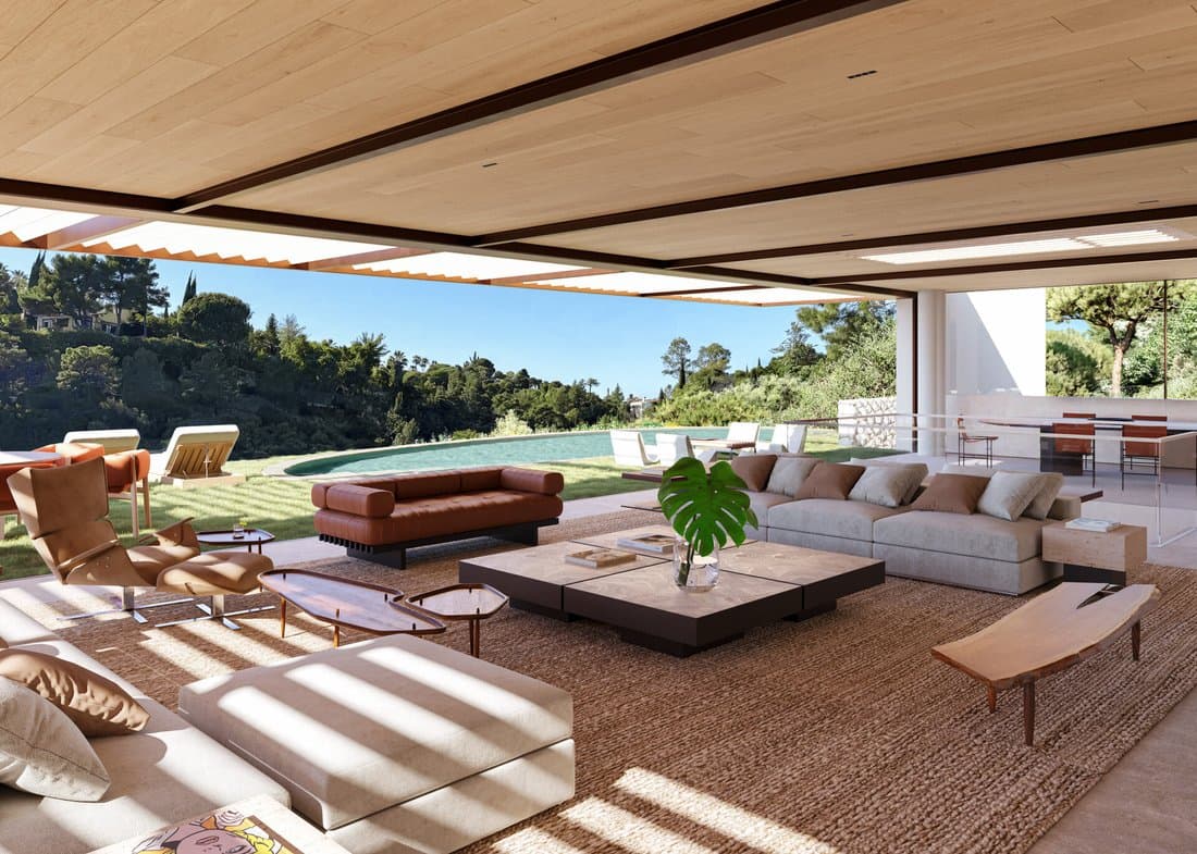 Contemporary Hillside Villa With Panoramic Sea In El Madroñal, Benahavis, Spain